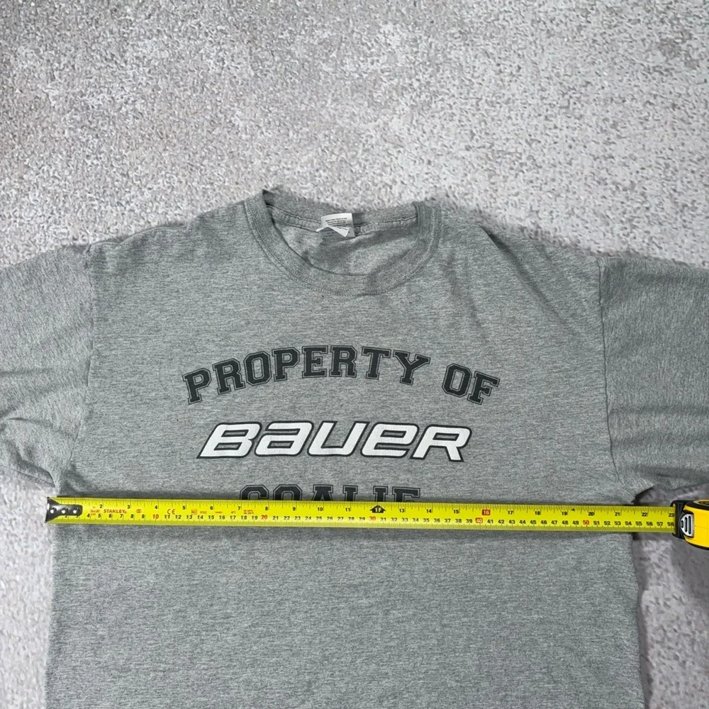 Vintage Y2K Bauer Hockey grey T-Shirt - Picture 6 of 7